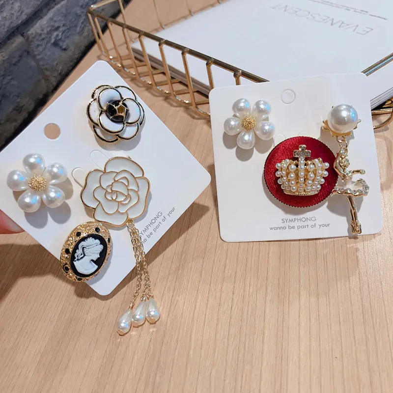 Роскошный оригинальный фирменный дизайн брошь Камелия геометрический цветок