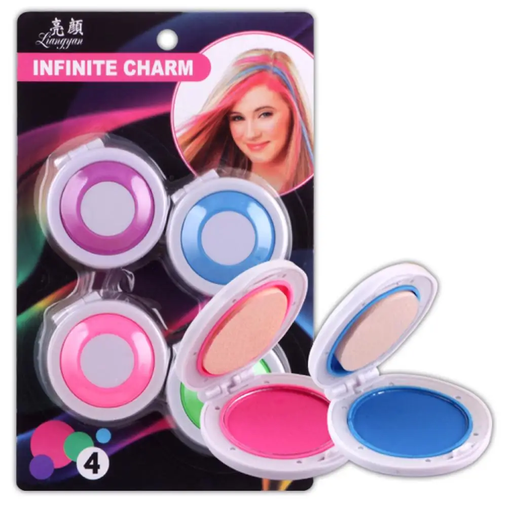 1 шт. Kawaii розовый цвет волос мел порошок для Европейская Временная Пастельная