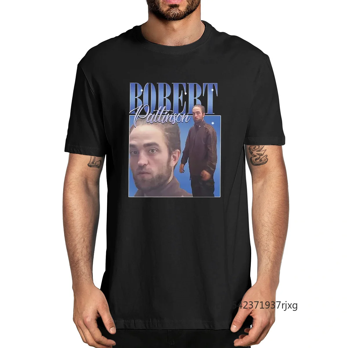 

Unisex Funny Robert Pattinson Standing Meme Rob Fashion Summer Men's T-Shirt Harajuku Streetwear Men Soft Tee