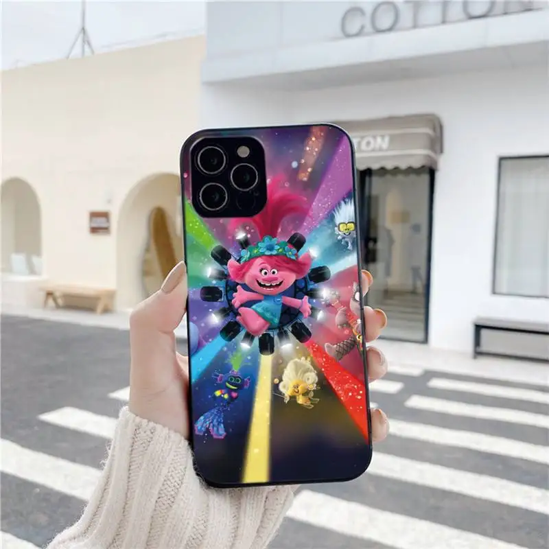 

Phone Cases For Iphone 6 6s 7 8 Plus XR X XS XSmax 11 12 Pro Mini Max Animated Movie Trolls World Tour Soft Cover