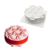 spiral flower shape mold waves mousse mold stereo cake silicone mold french dessert mold cake mold for wholesale drop shipping