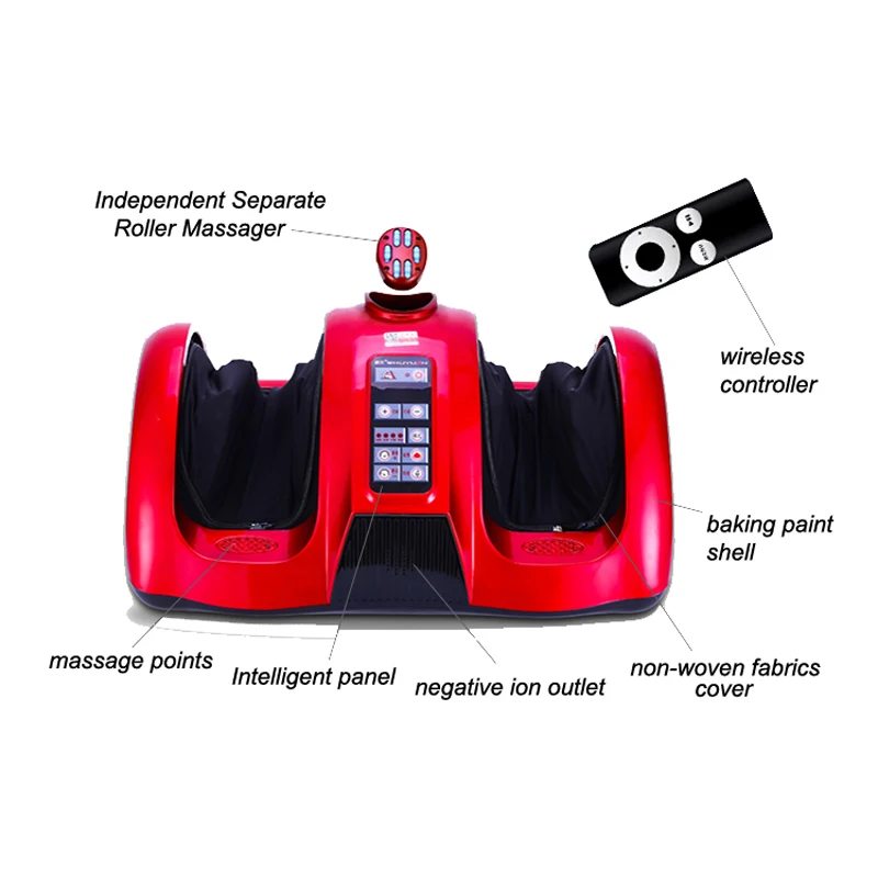 Электрический Портативный с подогревом косметичка шиацу сжатия воздуха Горячая