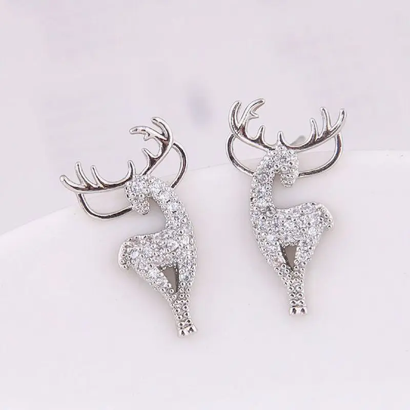 Новые креативные рождественские украшения стильные олени хрустальные