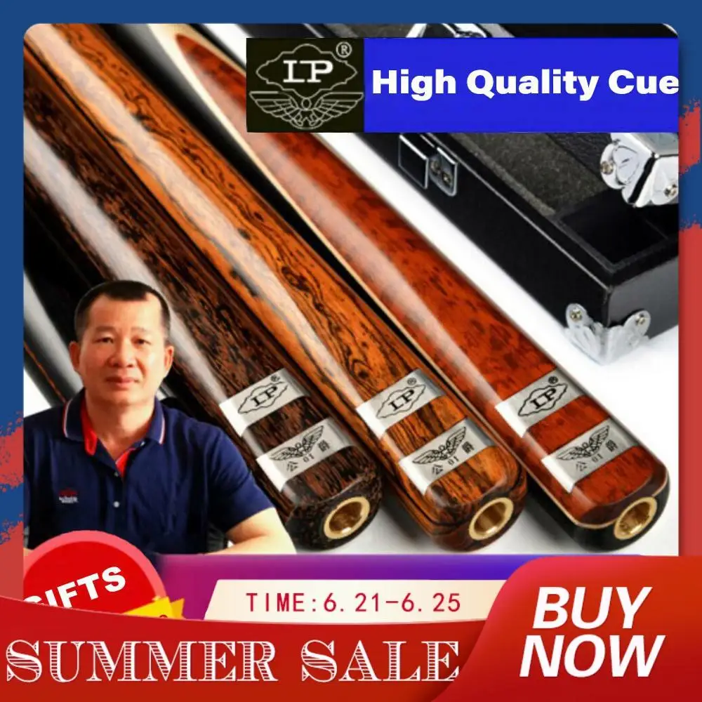 

LP Billiar Duke01 One Piece Snooker Cue 3/4 Split Snooker Cue10mm Tip Professional Ashwood Shaft Rare Wood Butt 4 Colors Option