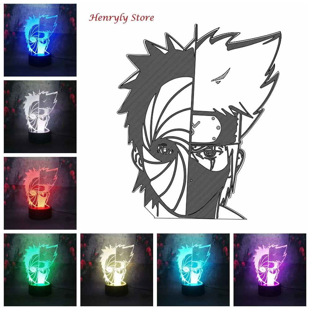 Светящееся освещение детская спальня настольная лампа 7 цветов затемнение