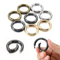 5pcslot keyring metal o ring spring clasps openable handbag belt strap buckles dog chain snap clasp connector for diy making