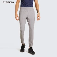 syrokan mens lightweight elastic stretchy pants with side pockets 29 inches