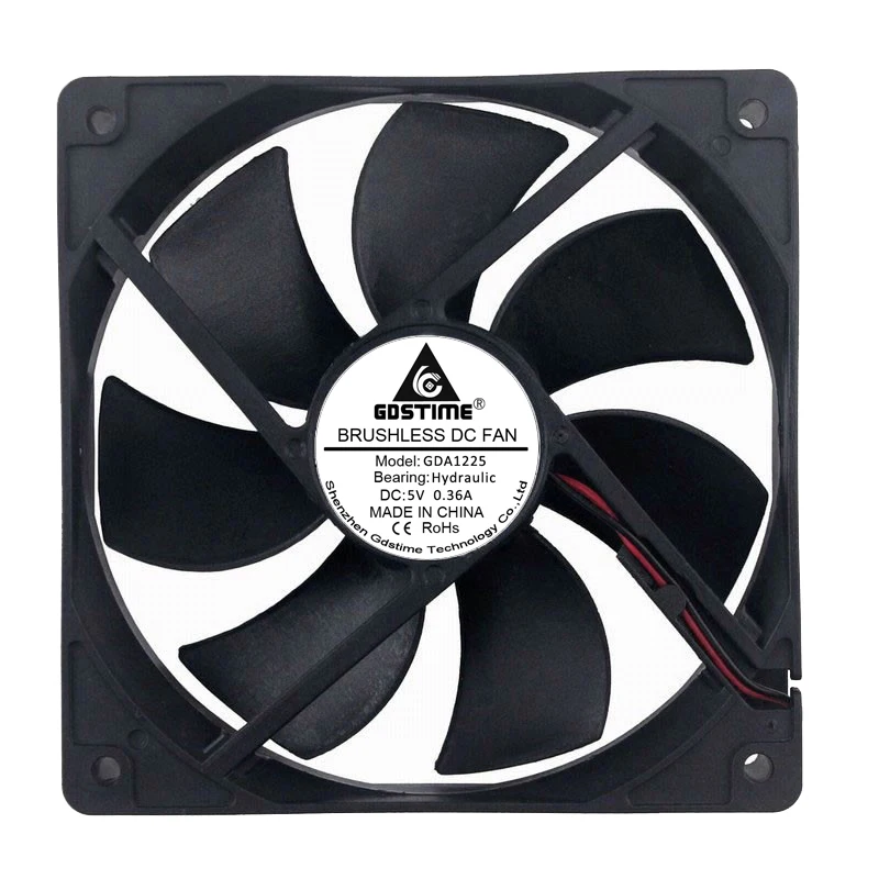 50 шт. USB Охлаждающий вентилятор 5 в 12 см 120 мм x 25 12025 DC бесщеточный CPU PC чехол для