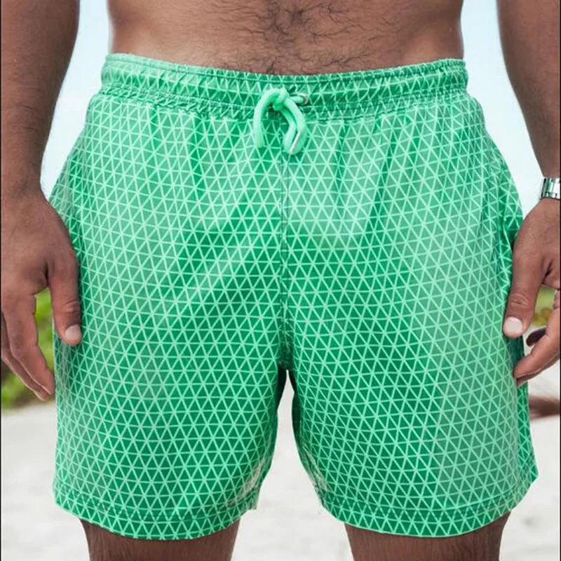 

Men's Swimming Shorts Water Temperature-Sensitive Color-Changing Beach Pants Summer Swim Trunks Surf Shorts Magical Swimwear