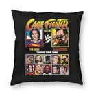 Квадратная наволочка Николаса Кейдж, домашний декор, американский кинопроизводитель Кейдж истребитель, 2 турбо подушки, декоративная подушка для автомобиля, двусторонняя