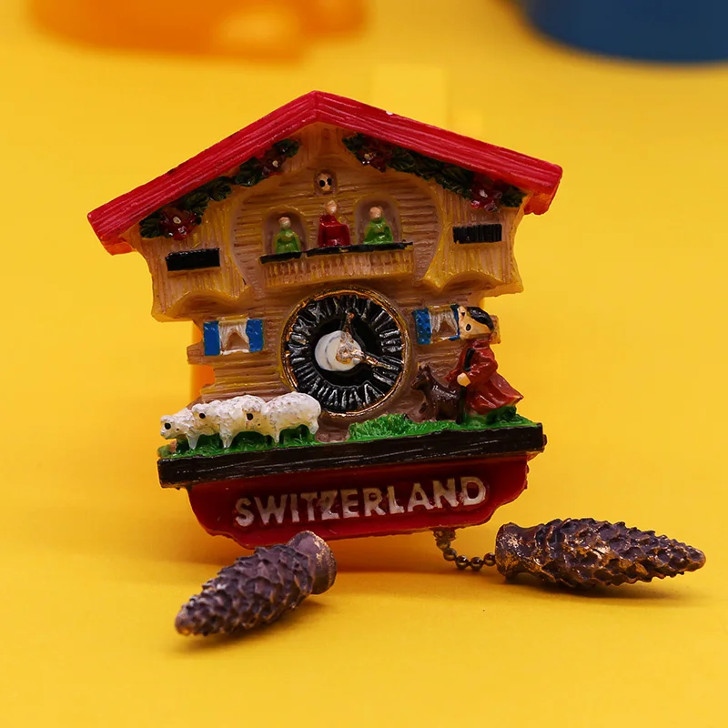 Швейцарские магниты для холодильника в виде овец домашнее 3D украшение кухни