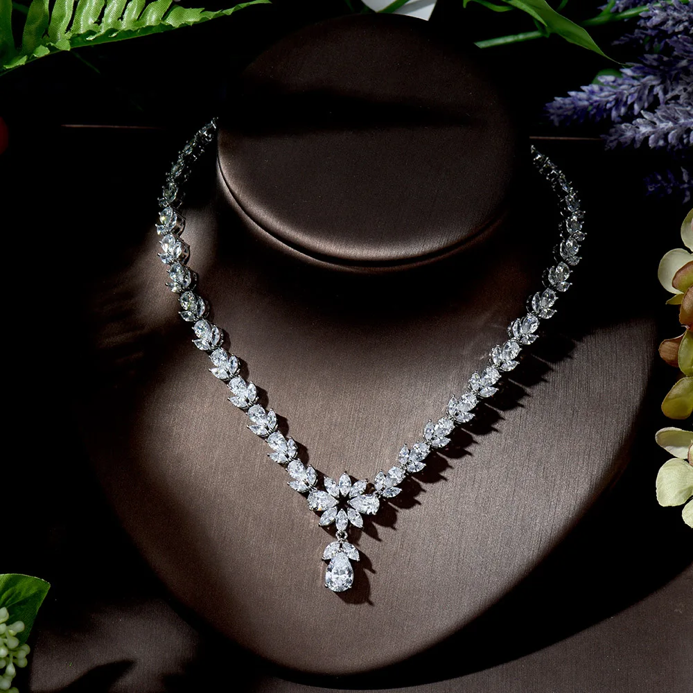 Женские вечерние серьги и ожерелье hibrid набор из 2 предметов: в форме капель с