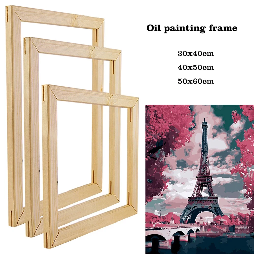 

Canvas oil painting wooden frame factory price picture natural DIY diamond painting picture wall art decoration picture frame cl