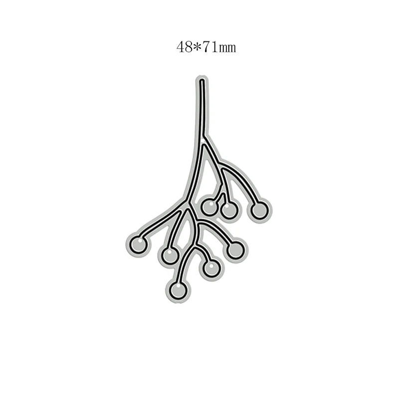 New Christmas Mistletoe Berry Metal Cutting Dies for DIY Scrapbooking Paper and Card Making Decorative Embossing Craft No Stamps |