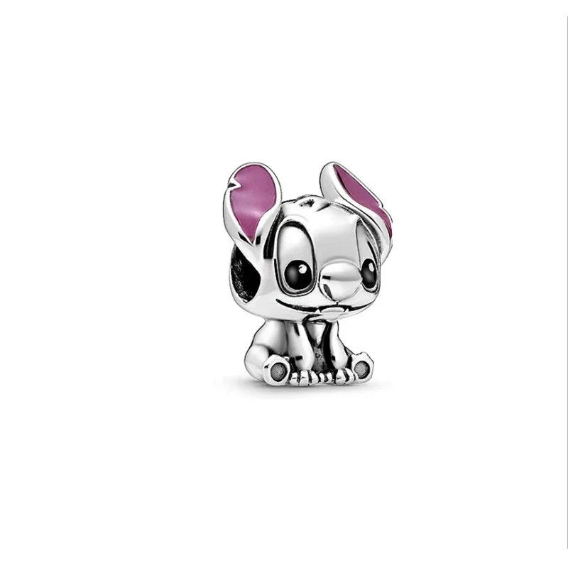 

Cute Animal Pan-Style Woman 925 Silver Big Beads Bracelet Charms Pan Bangles Lover Jewelry Making 2021 Trend Girl Gifts