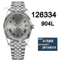mens automatic mechanical watch datejust 41mm 126334 aaa replica 904l stainless steel sapphire glass waterproof watches for men