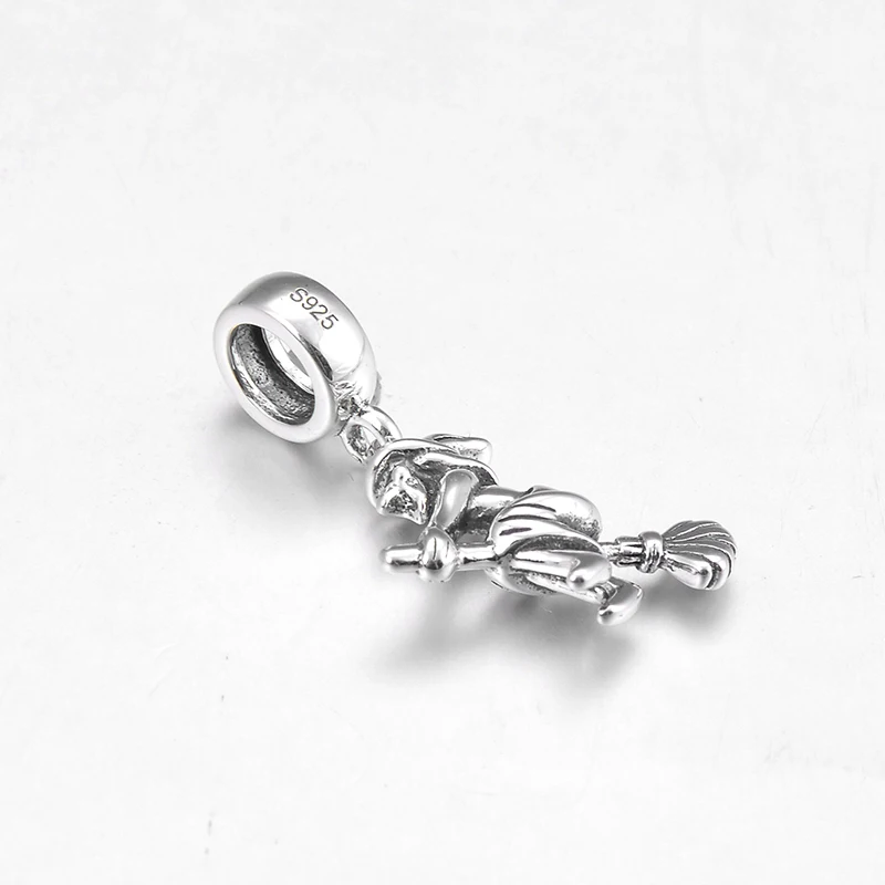 Кулон метла для девочек из серебра 925 пробы | Украшения и аксессуары