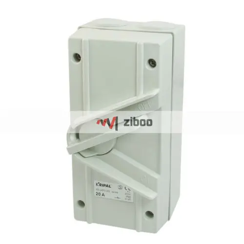 UKF3-220 AC 250V 20A IP66 2-позиционный выключенный DPST погодозащищенный изолирующий