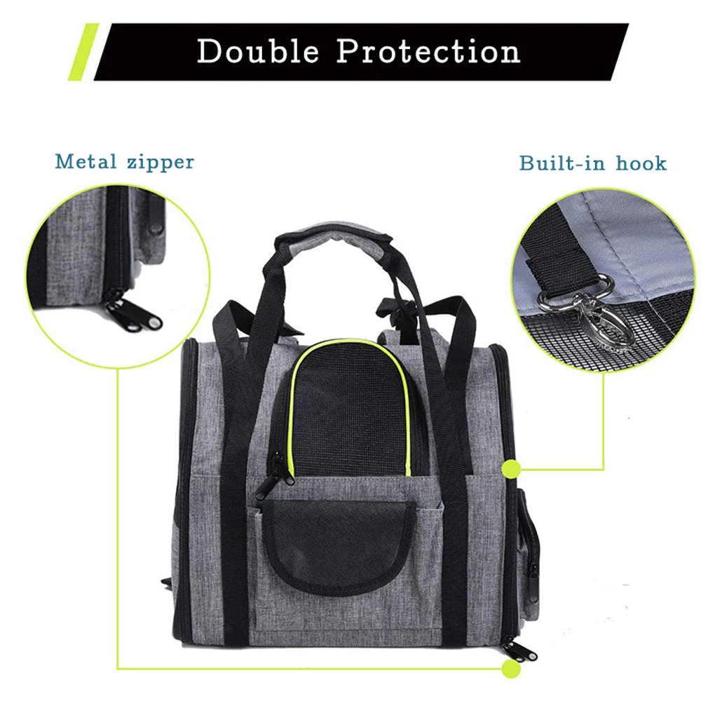 Складной вместительный рюкзак-переноска для кошек и маленьких собак | Дом сад