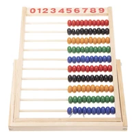 colorful wooden abacus math toy kids children number counting kids early educational calculating beads gift toys