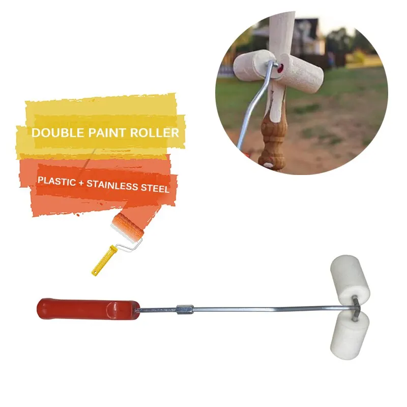 

Double Sided Paint Roller Brush Roller Brush Painting Brushes Cylindrical Corner Painting Home Improvement Tools