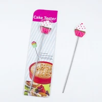 hot sale 1pcs biscuit needle cake tester baking tools stainless steel biscuit icing sugar needle baking pastry tools
