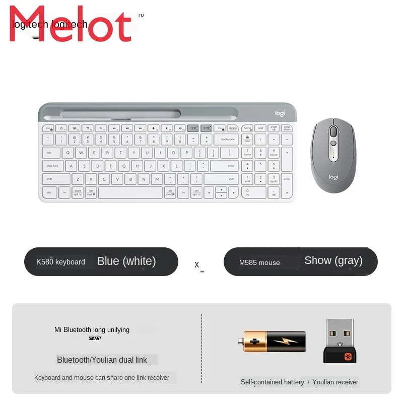 

K580 Mute Keyboard M585 Wireless Bluetooth Mouse Set