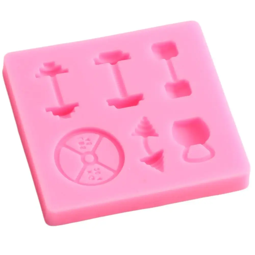 Спортивное снаряжение силиконовые формы для гантелей выстрелов помадки форма