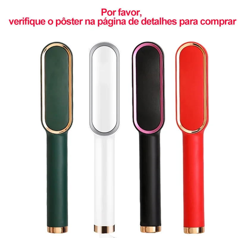

Hot Hair Straighteners Brush Women Hair Styler Curling Iron Electric Hot Comb Straightener Fast Heating Curler Hair Caring Tools
