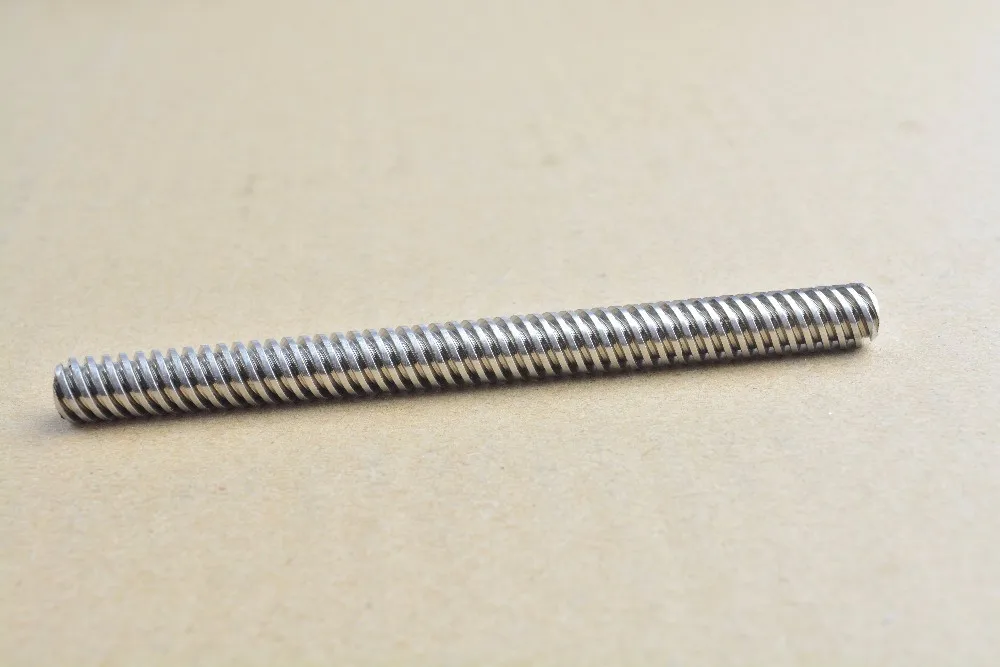 

304 stainless steel T8 3MM screw length100 mm lead 3mm trapezoidal spindle screw 1pcs
