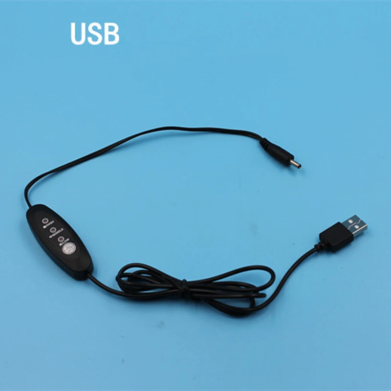 10 штук в наборе USB DC3.5 Температура Управление; обогреватель Термостат Управление переключатель 3 режима скорости 5 V-12 V линейного выключателя