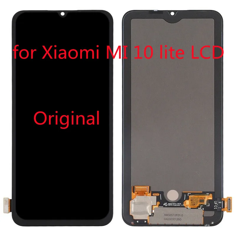 Pantalla t&aacute;ctil original de 6,57 pulgadas, compatible con Xiaomi 10 lite, prueba del 100%, compatible con Xiaomi MI10 lite 5G-0