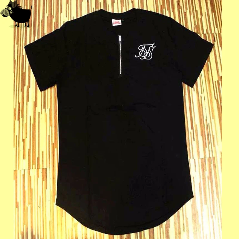 Новинка 2021 футболка supbig sik из шелка siksilk черная белая длинная в стиле хип хоп s топы