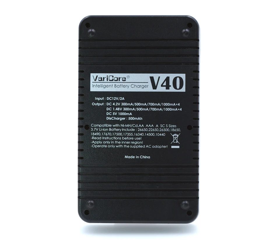 VariCore V20i V10 U4 V40LCD, Зарядка 18650 26650 16340 литиевая батарея AA/AAA NiMH батарейка и другое зарядное устройство 18650