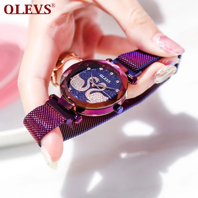 OLEVS Fashion Business Ladies Watches Top Luxury Quartz Watch Women Life Waterproof Wristwatch Clock Gifts For Women Reloj Mujer enlarge