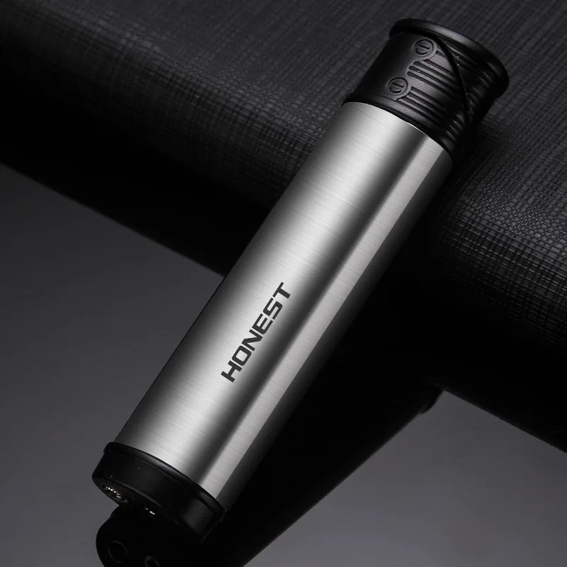 Искренняя красная струйная зажигалка классический цилиндр ветрозащитный газ