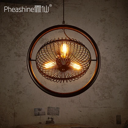 Декоративная железная люстра в стиле лофт В индустриальном для ресторана бара