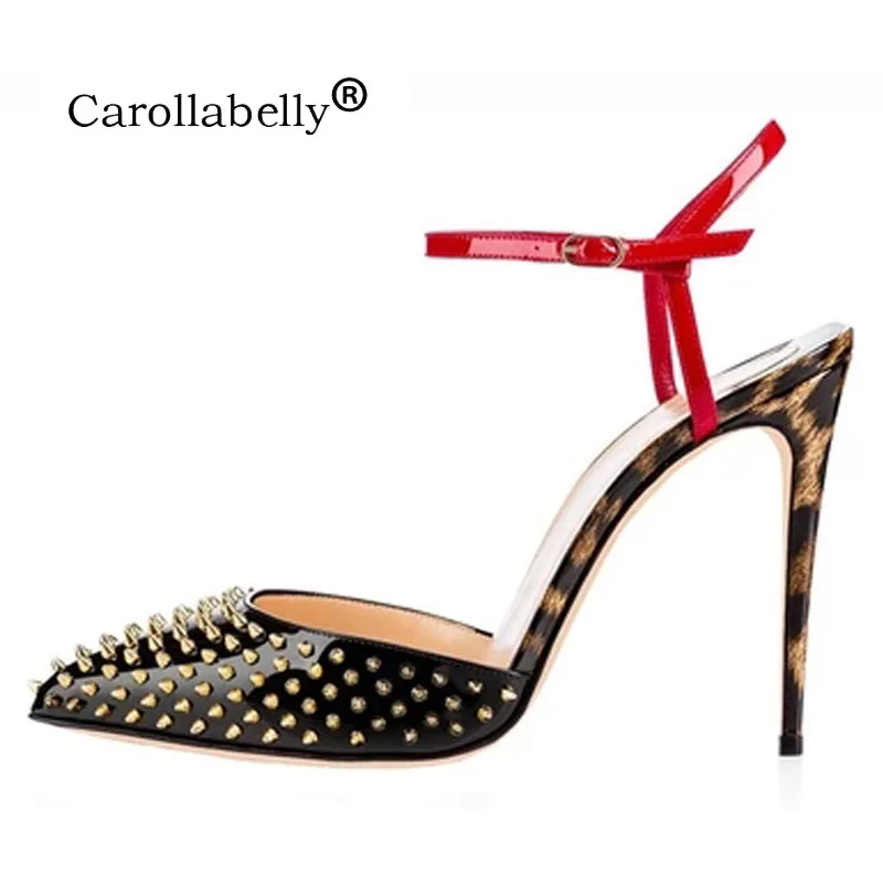 2020 г. Новые женские черные босоножки на высоком каблуке 8/10/12 см из овечьей кожи с