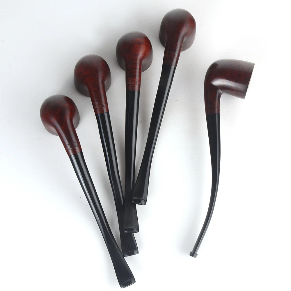 Труба для курения табака гладкая готовая небольшая изогнутая труба форма # L221