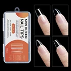 100240 шт., прозрачные накладные ногти в виде капсулы