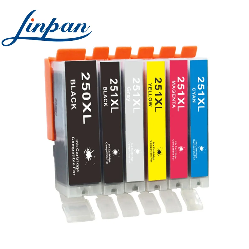 Чернильный картридж ColorInk 12PK 250XL 250 251 для Canon pgi250xl cli251xl MX922 IX6820 MG5420 MG5422 MG5520