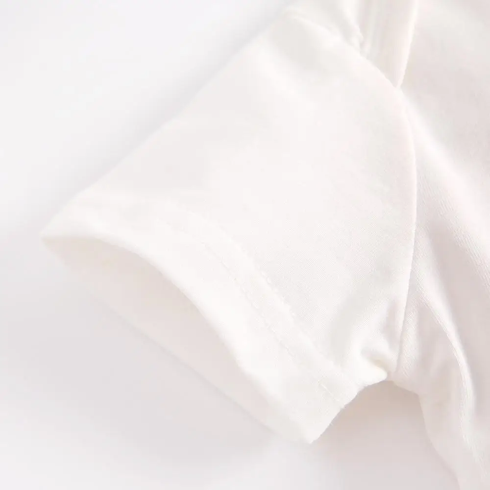 Sanlutoz-monos de algod&oacute;n para ni&ntilde;as, ropa de beb&eacute; con estampado bonito, de manga corta a la moda, para verano-3