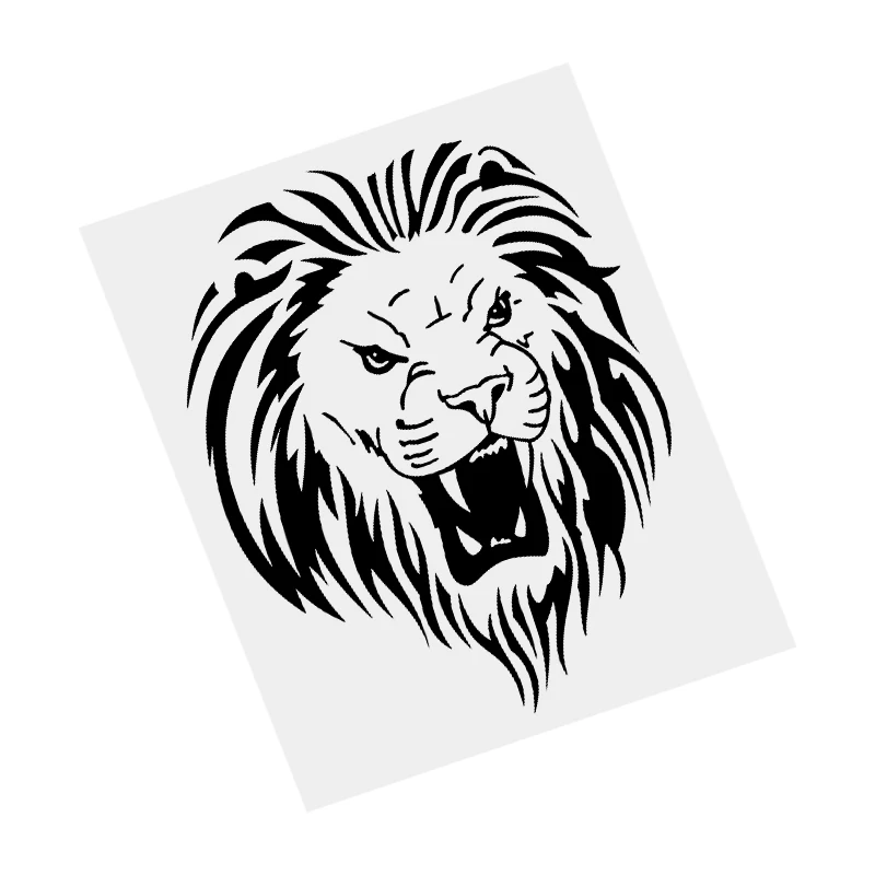 

S61290 # Roaring Lion Black Transparent Car Sticker Vinyl Decal Waterproof Decors for Motorcycle Bumper Laptop