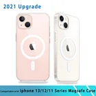 Новый прозрачный Магнитный чехол для Iphone 13 Pro Max 12 Mini Magsafe, Защитные чехлы для телефонов, чехол для Mag Safe Iphone 13pro 12 11 Slim