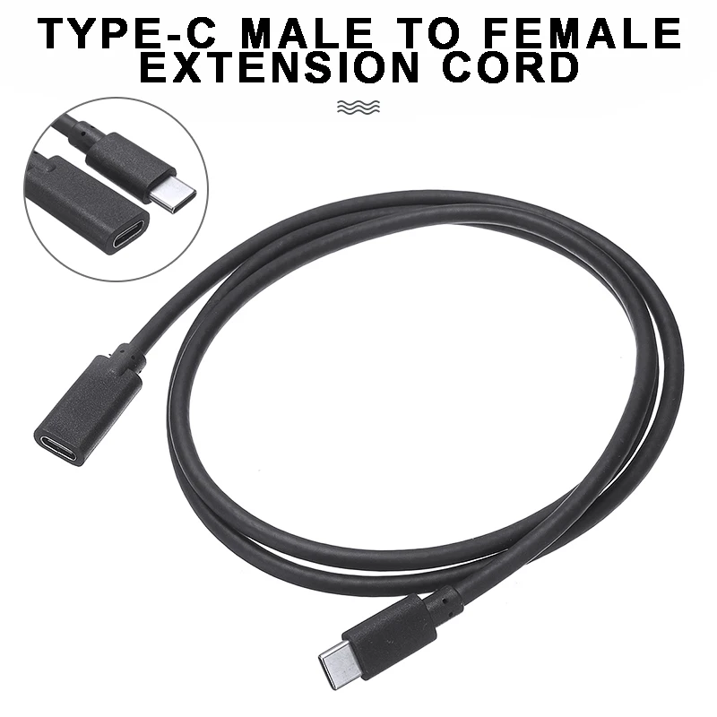Длиной 1 метр Тип C USB 3 к USB-C мужского и женского пола удлинитель Кабель для