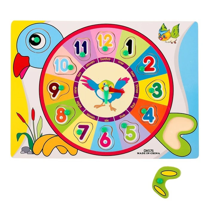 Часы рамка-вкладыш &quotПтичка&quot 13 элементов 1831084 | Игрушки и хобби