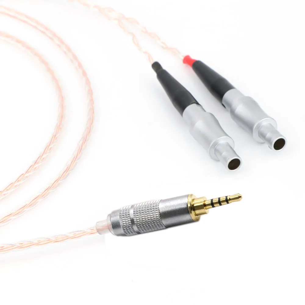 Hi-Fi 2 5/3 5/4 4 мм/XLR сбалансированный кристаллический одиночный Медный Серебряный