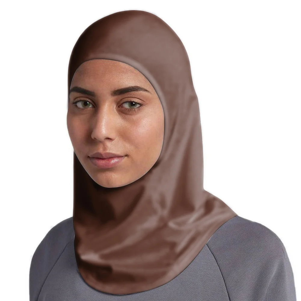 Новейший однотонный мусульманский женский головной платок хлопковый хиджаб