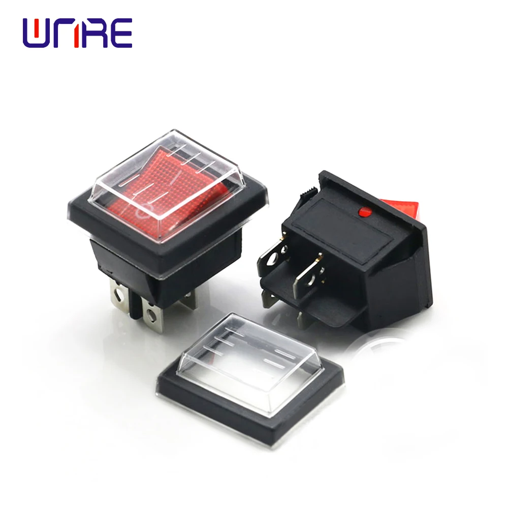 KCD4 клавишный переключатель ВКЛ-ВЫКЛ 2 положения 4 контакта электрическое