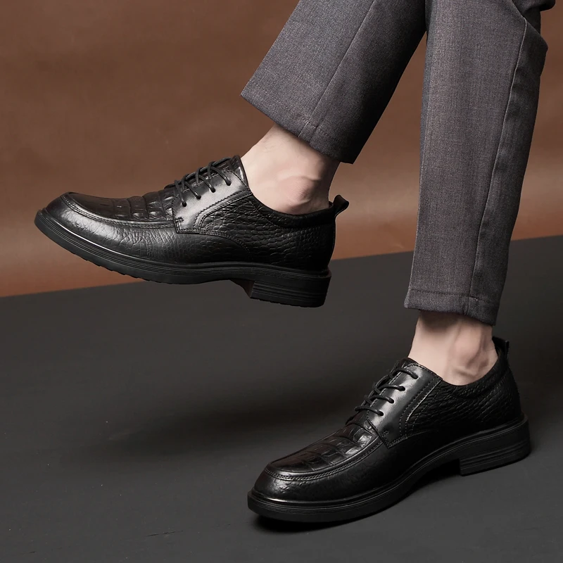 Мужские туфли из натуральной кожи итальянские официальные деловые повседневные